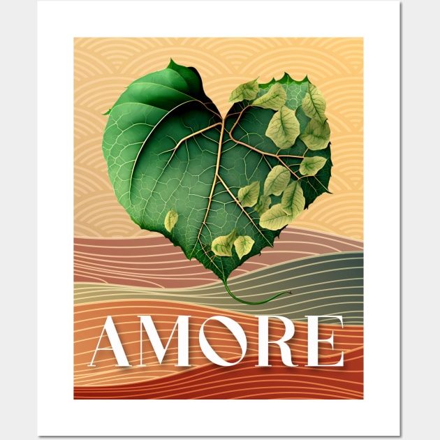 Love Nature No. 5: Valentine's Day Amore Wall Art by Puff Sumo